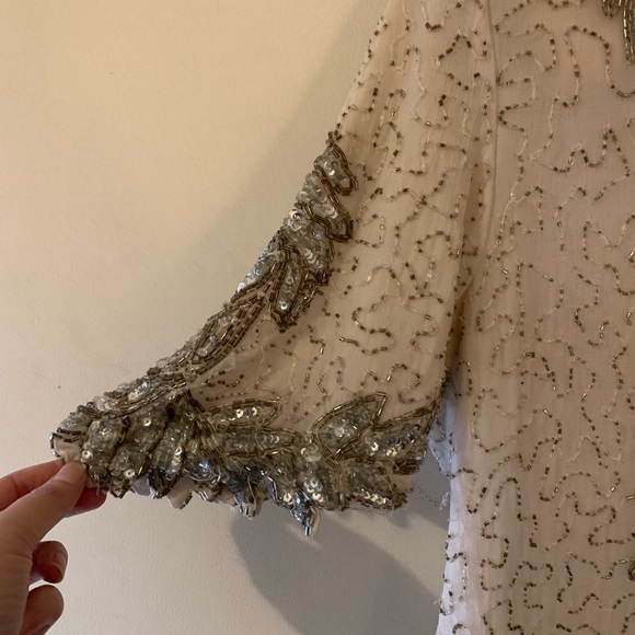 COPY - Vintage Beaded Evening Blouse - Picture 2 of 4